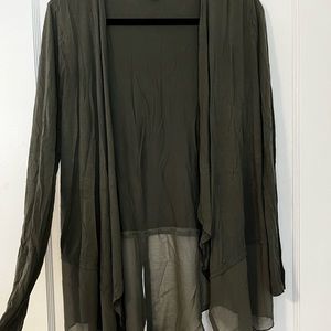 Olive Green Flowy Sweater